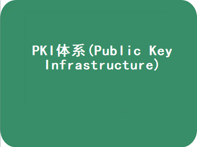 PKI体系(Public Key Infrastructure)